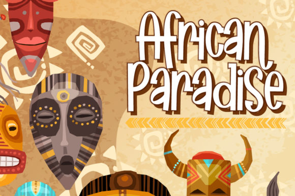 African Paradise Font for Editorial Design and Creative Typography