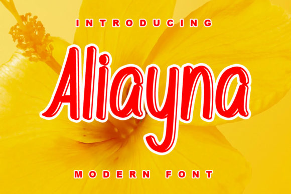Aliyana Font for Makers and Creative Product Design