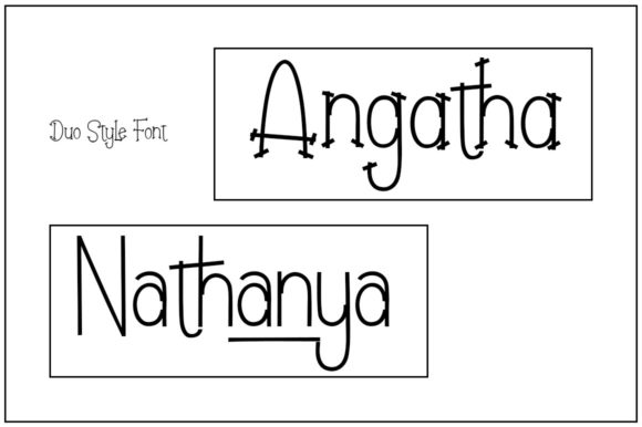 Angatha Nathanya Font: A Quirky Display Typeface for Creative Campaigns