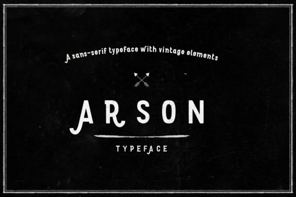Arson: A Bold Display Font for Creative Projects