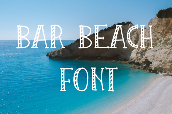 Bar Beach: A Display Font for Editorial Design