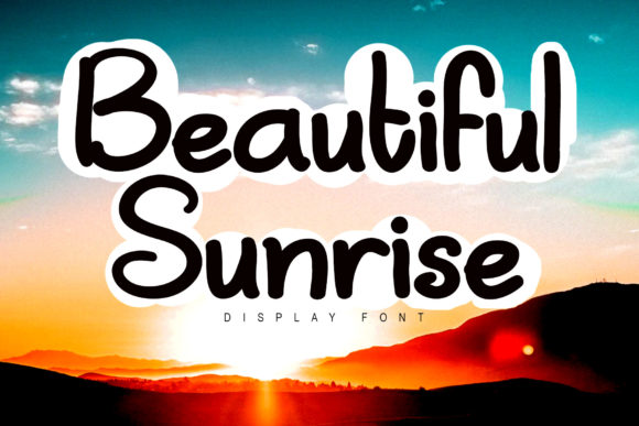 Beautiful Sunrise Font for Editorial Design and Creative Projects