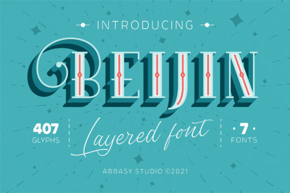 Beijin Font: A Quirky Display Typeface for Creative Branding