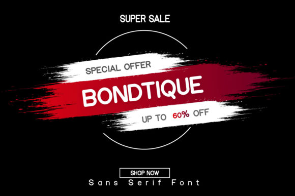 Bondtique Display Font for Modern Branding Projects