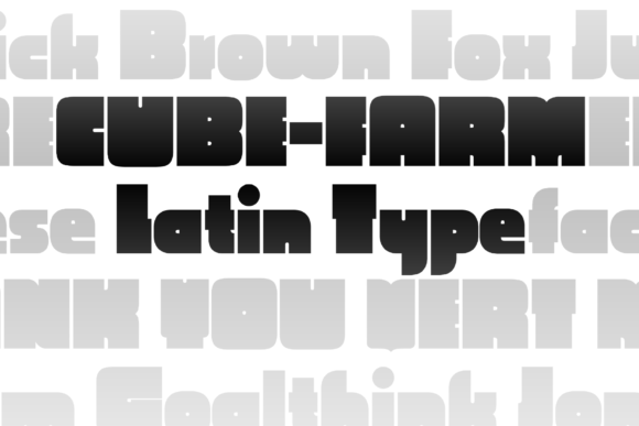 Cube Farm: A Bold Display Font for Creative Projects