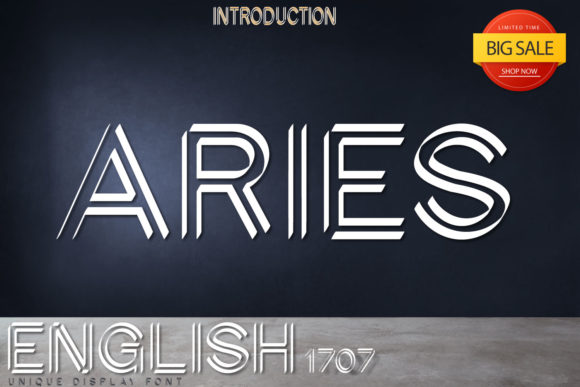 English 1707 Font: A Display Typeface for Strong Campaigns
