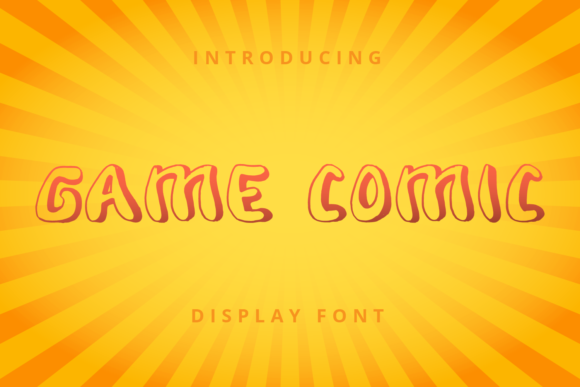 Game Comic Font: A Playful Display Typeface for Creative Campaigns