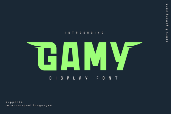 Gamy Display Font: Bold Typography for Digital Branding