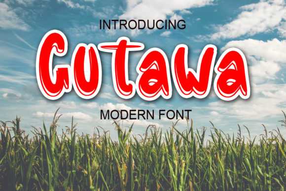 Gutawa Display Font for Modern Editorial Design