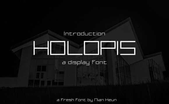 Holopis: A Futuristic Display Font for Editorial Design