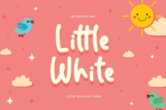 Little White Font for Bold Campaign Design
