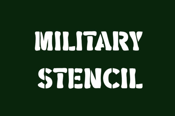 Military Stencil Font for Bold and Trendy Design Projects