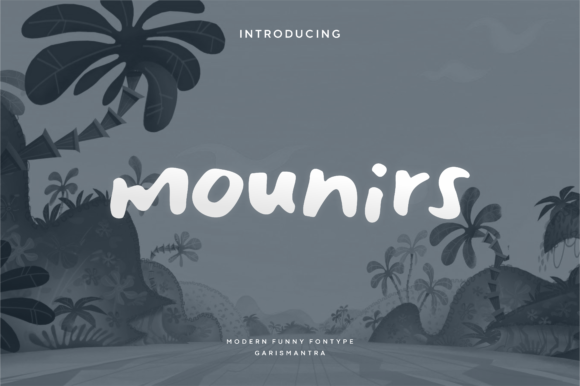 Mounirs: A Cool Display Font for Creative Projects
