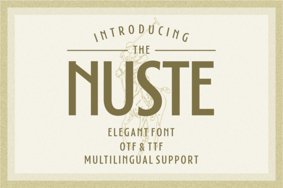 Nuste Display Font for Bold and Neat Campaign Typography