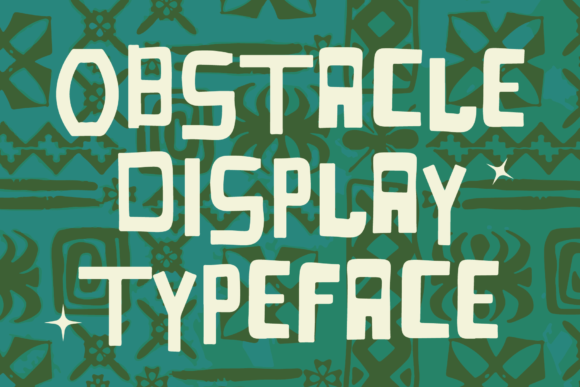 Obstacle Font: A Modern Display Typeface for Eye-Catching Campaigns