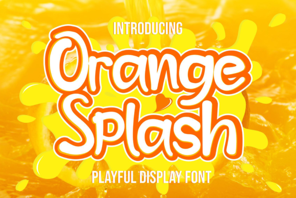 Orange Splash Font for a Polished Brand Look