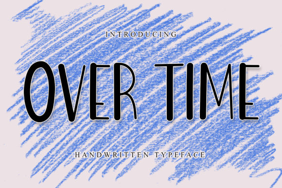 Over Time Font: A Display Typeface for Crafting and Selling