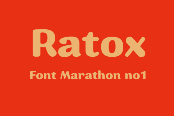 Ratox Font: A Display Typeface for Strong Editorial Statements