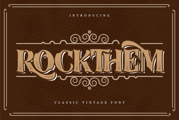 Rockthem Font for Strong, Vintage-Style Campaign Design