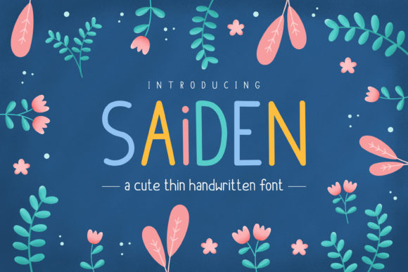 Saiden Font: A Playful Display Typeface for Memorable Branding