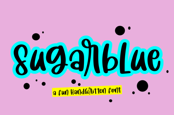 Sugar Blue Font: A Whimsical Display Typeface for Creative Makers