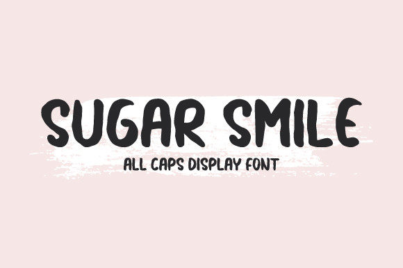 Sugar Smile: A Youthful Display Font for Creative Designs