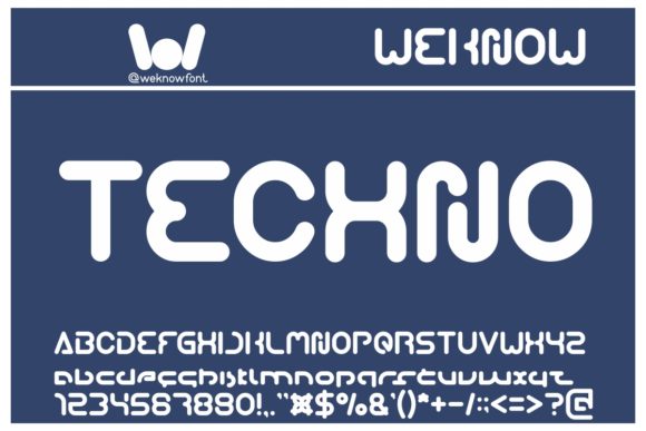 Techno Font: A Futuristic Typeface for Editorial Design