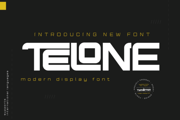 Telone Display Font Adds Futuristic Flair to Web Designs