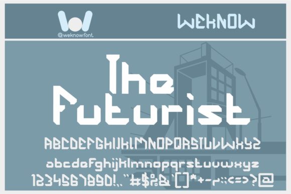 The Futurist Display Font for Modern Editorial Design