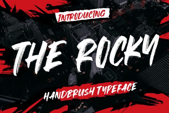 The Rocky Font: A Bold Hand-Brushed Typeface for Creative Projects