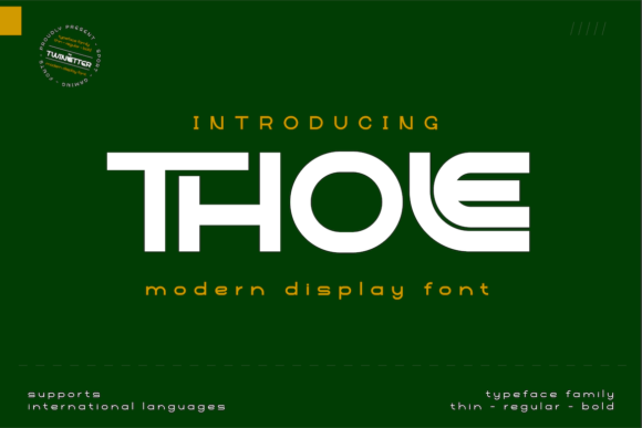 Thole Font Review: A Futuristic Display Typeface for Bold Design Projects