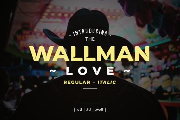 Wallman Love: A Bold Display Font for Creative Projects